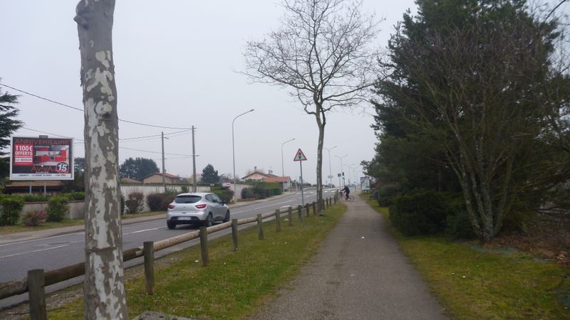 Fin de la voie verte Caluire Sathonay vue en 2015