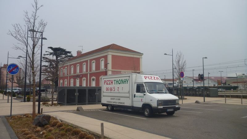 Gare de Sathonay : Point de repère pour bambée Nord Sud