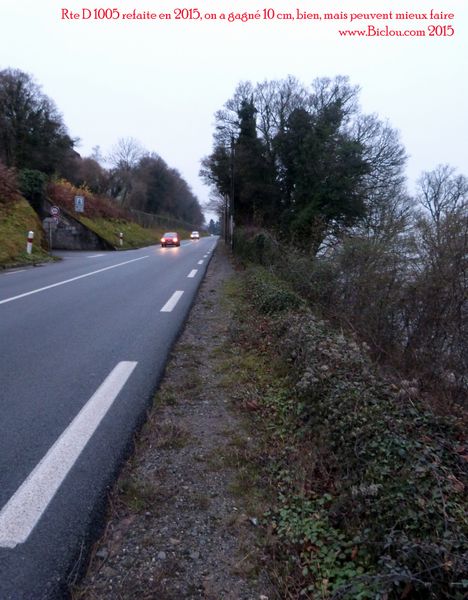 Sur le Grand'Route Evian Saint Gingolph en 2015 ; Aménagements ! Ment ! poils aux dents!