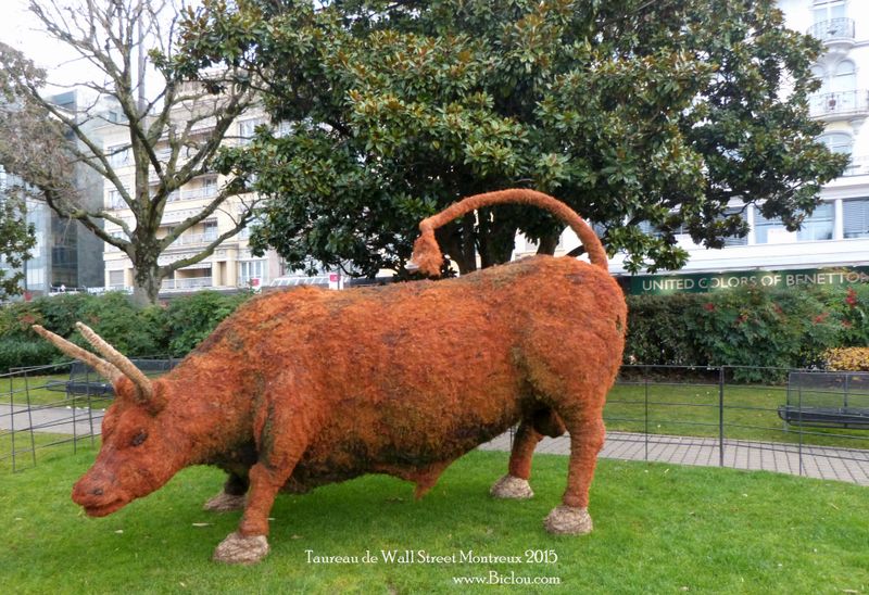 Le Taureau de Wall Street de Montreux , vu en 2015
