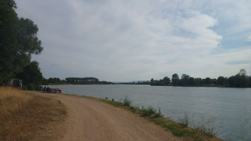 On continue au bord de la Saône, toujours Rive gauche, secouant mais ca roule