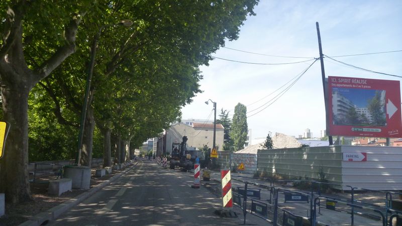 Travaux à l'entrée D51 de Lyon