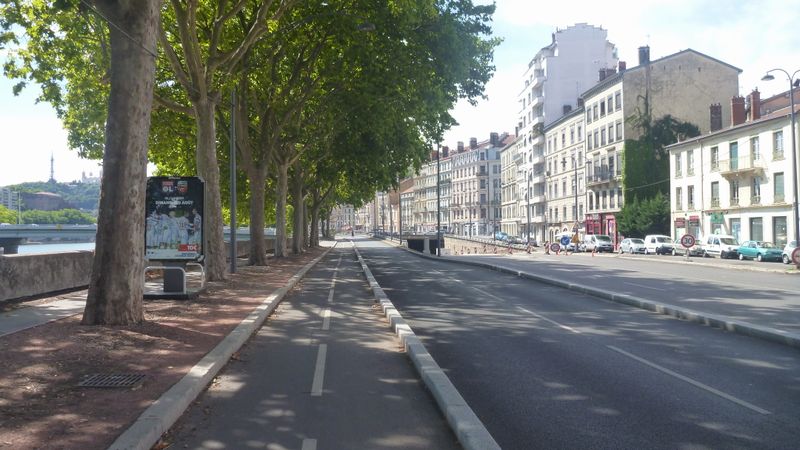 Lyon, de nombreuses pistes cyclables