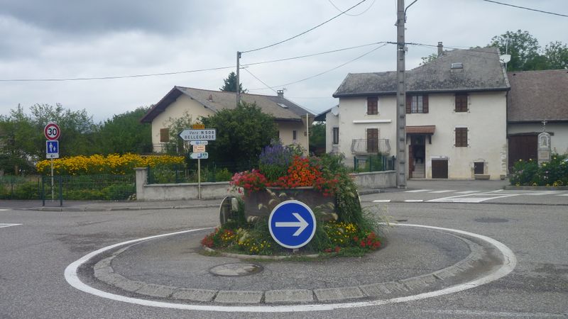 Nouveau Balisage ViaRhôna en 2015 à Clarafond