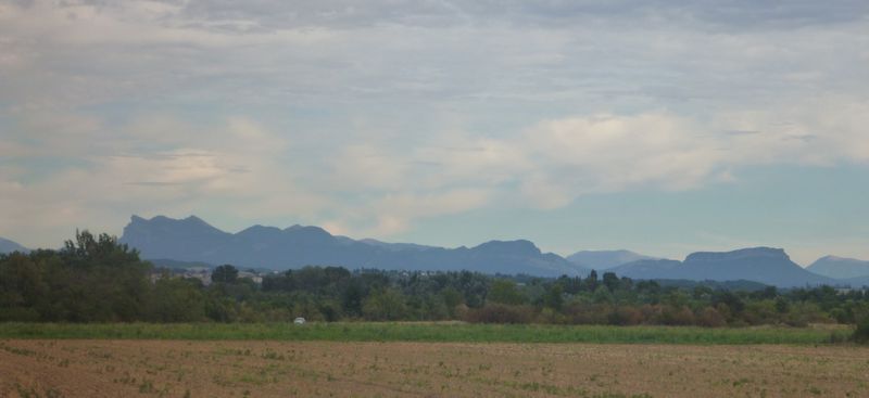 Vue sur le Diois depuis la vallée du Rhône