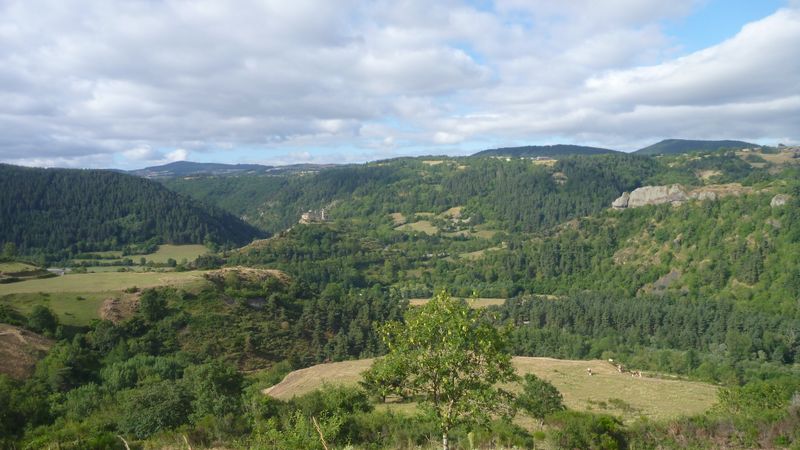Le Loire se cache dans des gorges parfois profondes qu'elle a taillé