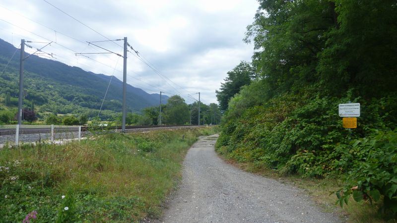 Voie parallèle à la grand' route de Pontcharra à Goncelin, la route du Sud..