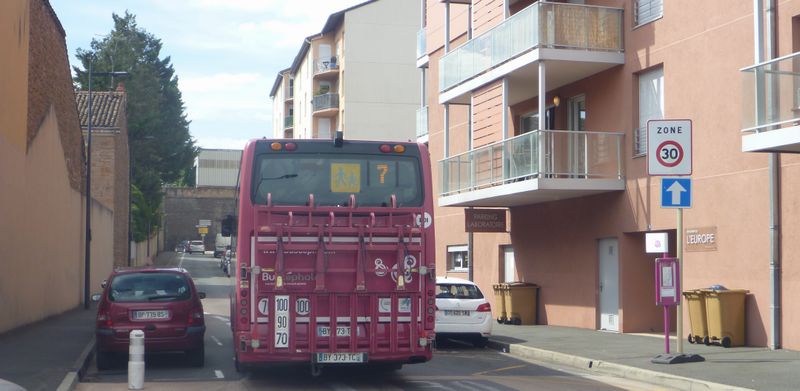 2015 : Transport de vélos à l'arrière du Bus à Mâcon