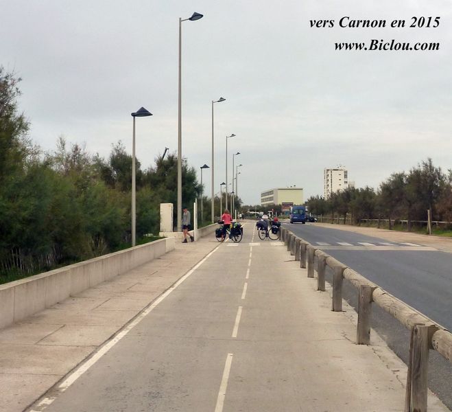 Eurovélo 8 voie , la Grande Motte 2015 : verte menant à Carnon 2015