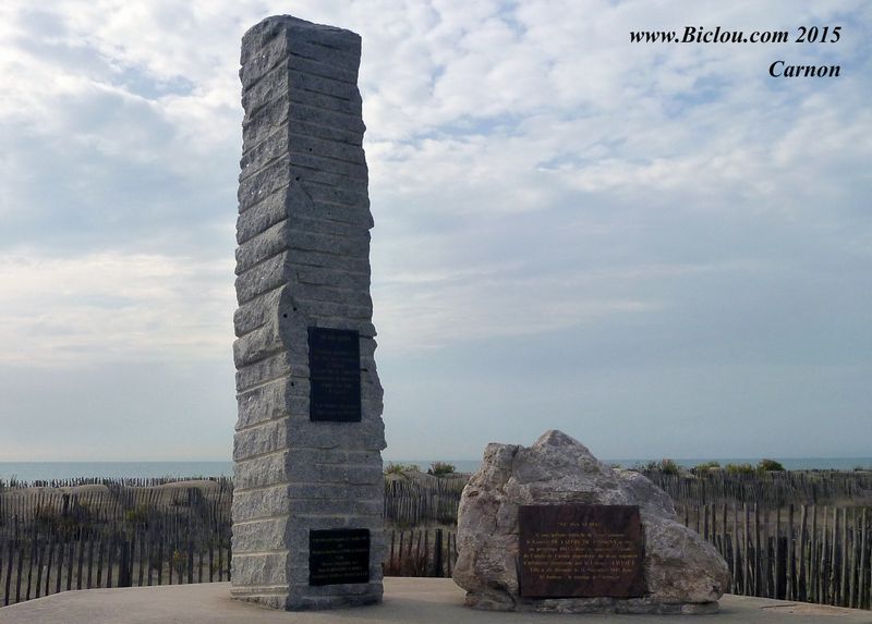 Carnon, mémorial à la gloire de Delatre de Tassigny