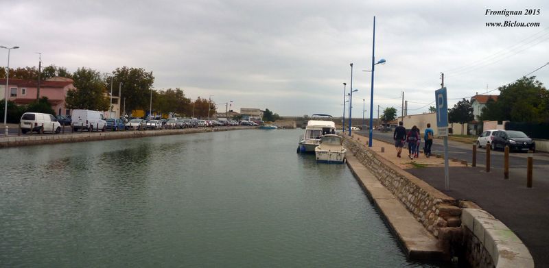 Canal du Rhône à Sète ; Frontignan 2015.
