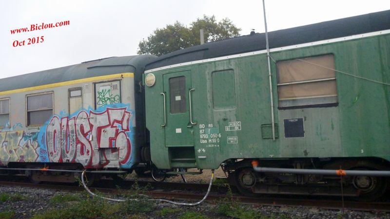 Terminus en gare de Sète : Les wagons lits à Sète