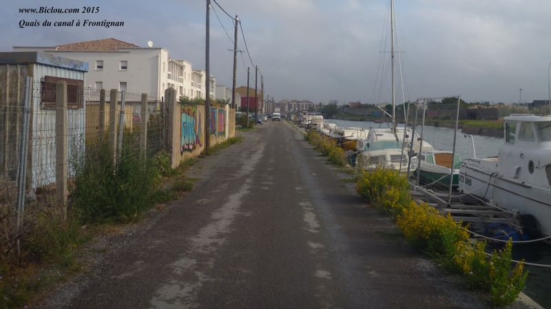 Canal, juste avant Frontignan en venant de Sète 2015 : Ca roule