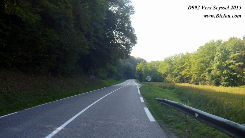 D 992 ; Val des Usses en Haute Savoie vers Seyssel