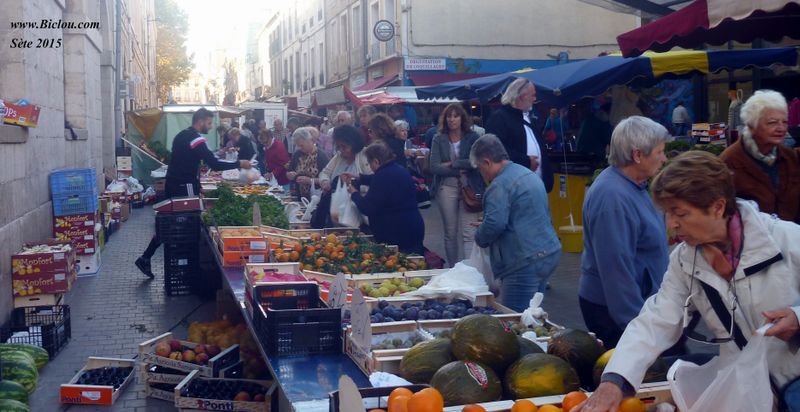 Marché de Sète en 2015
