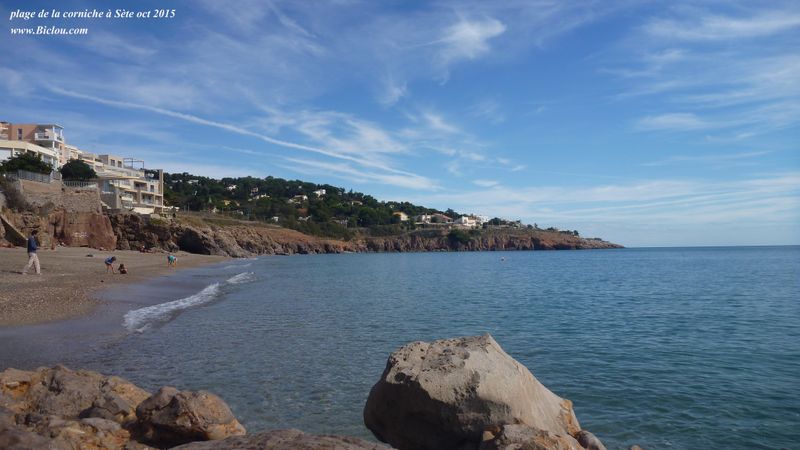 Plage de la corniche à Sète 2015