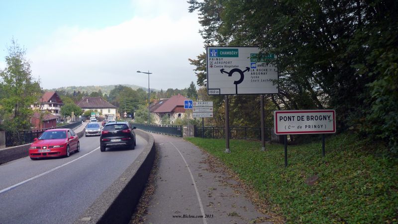 Piste cyclable du pont de Brogny 2015