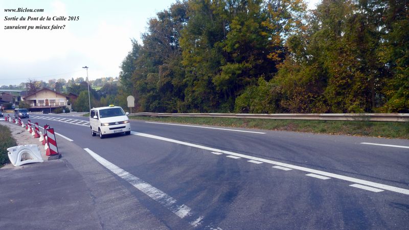 Pont de la Caille 2015 : sortie hasardeuse ; 1 Million d'euros CG74 aurait pu faire mieux ..