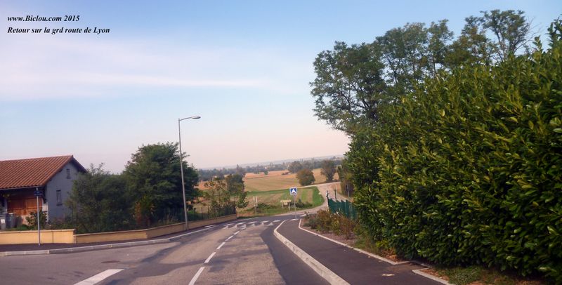ViaRhôna : Sortie de Villette d'Anthon