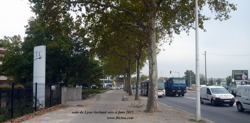 Piste cyclable Sortie de Gerland - St Fons Lyon 2015
