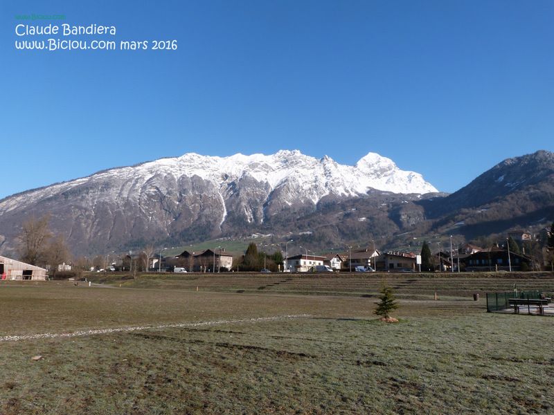Le Mont Charvin vu depuis Ugine
