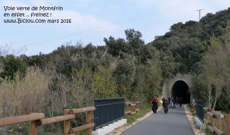 Voie dite Verte de MontFrin en 2016 : Cyclistes Freinez !