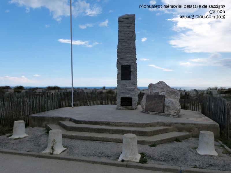 Mémorial Delattre de Tassigny à Carnon en 2016