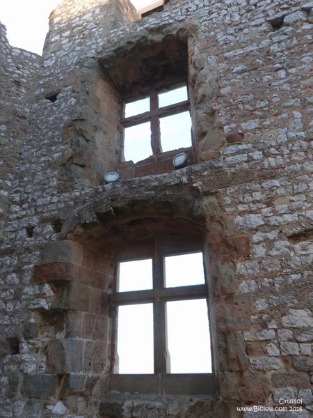 Ruines du château de Crussol (Valence) vues en 2016