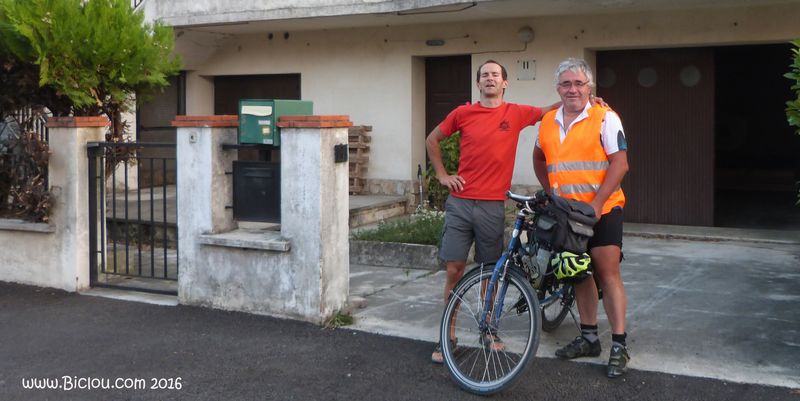 Chez mon hôte, que je remercie ; à Valence en 2016, bientôt accueil cyclotouristes