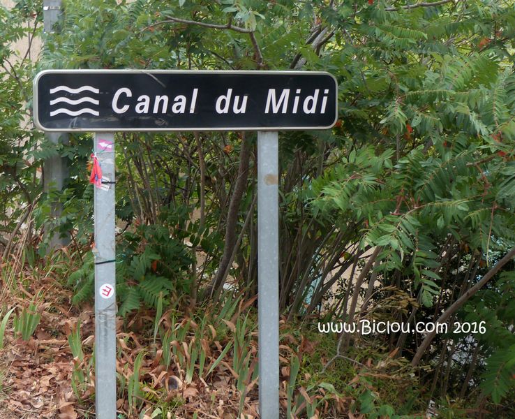 Pancarte Canal du midi