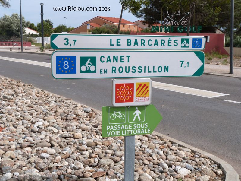 Balisage Eurovélo huit