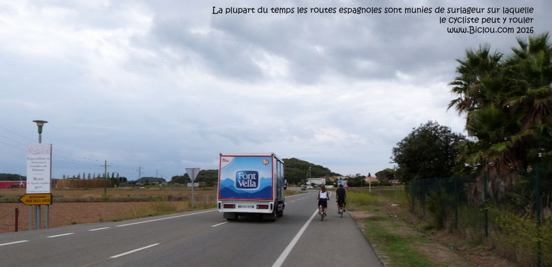La plupart des routes espagnoles sont munies de surlageur