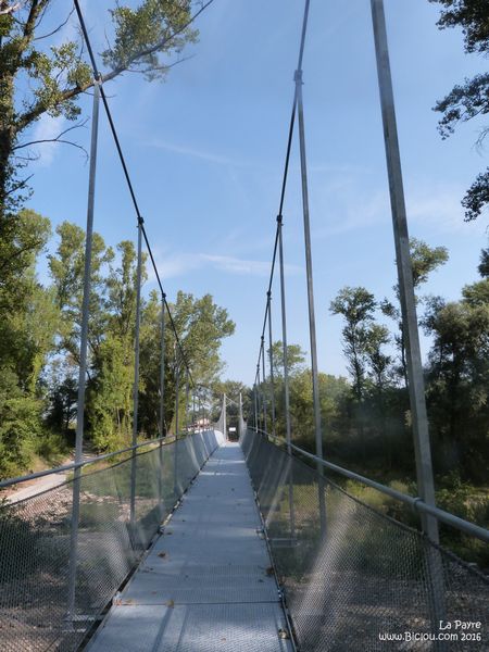 Passerelle de la Payre en septembre 2016