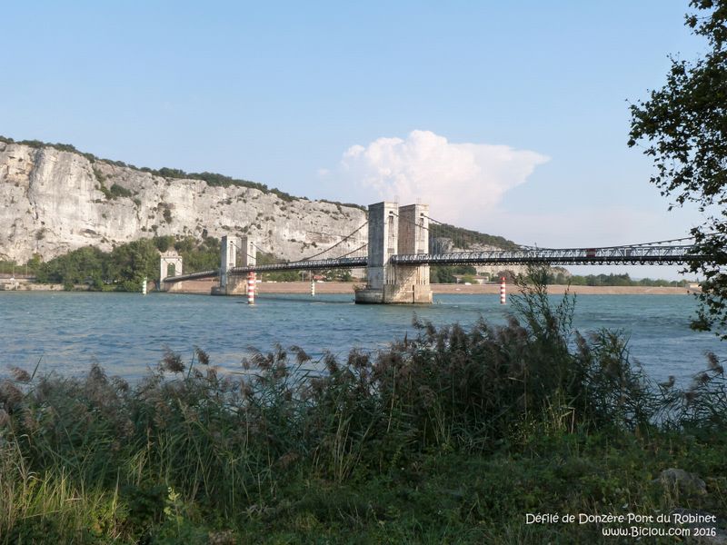 Le Pont du Robinet, au défilé de Donzère en septembre 2016