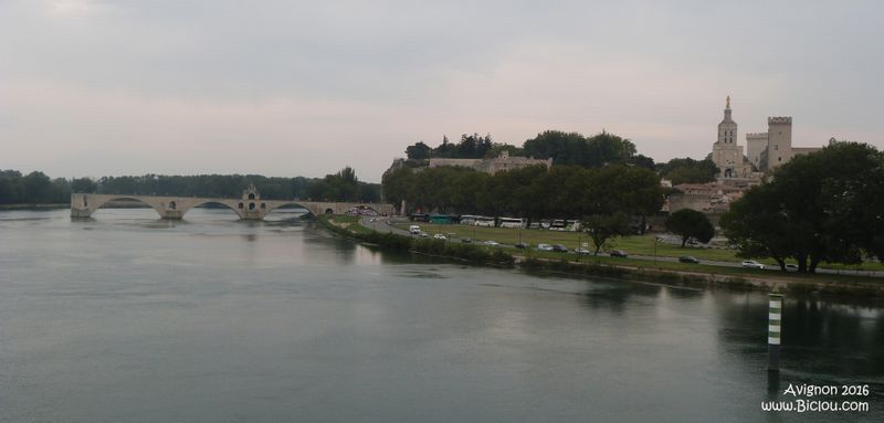 Avignon, le pont ponpon .. en 2016