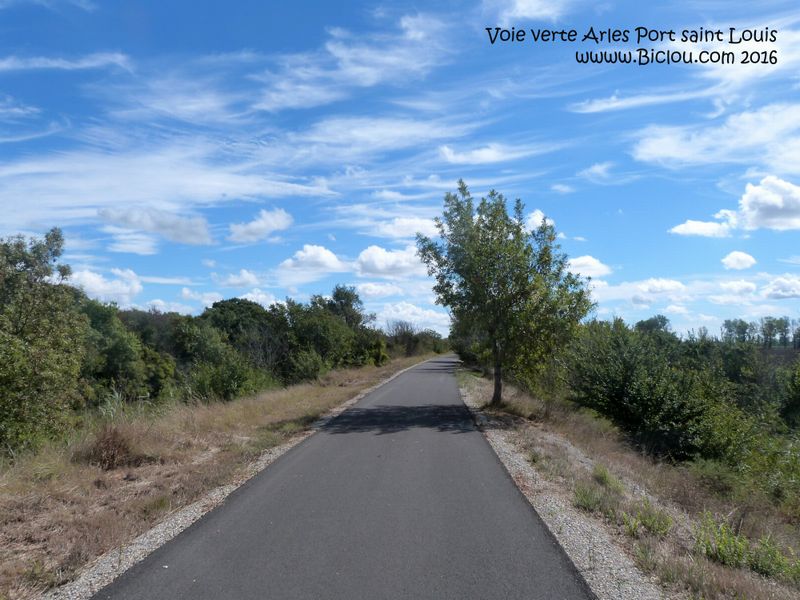 Voie verte Arles - Mas Thibert Port saint Louis en 2016