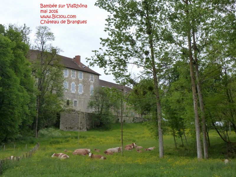 ViarHôna tangente le château de Brangues en Nord Isère 