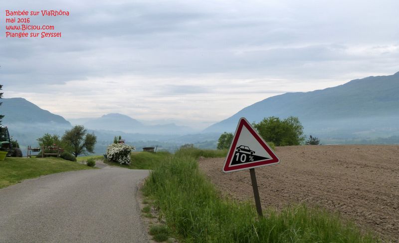 ViaRhôna : Plongée sur Seyssel par Usinens ! attention c'est du Brutal