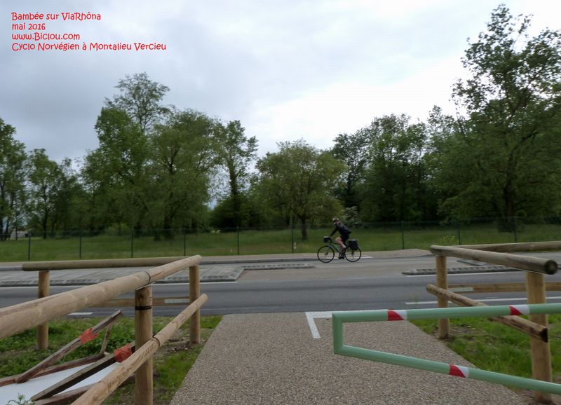 Ce cyclo Norvégien rencontré sur la route se fout de ViaRhôna ..