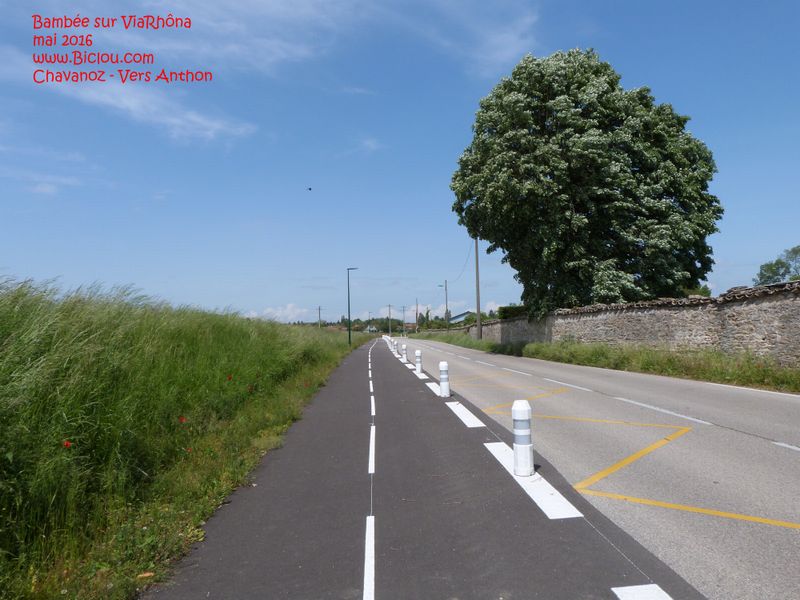 Une mini piste cyclable relie Chavanoz à Anthon