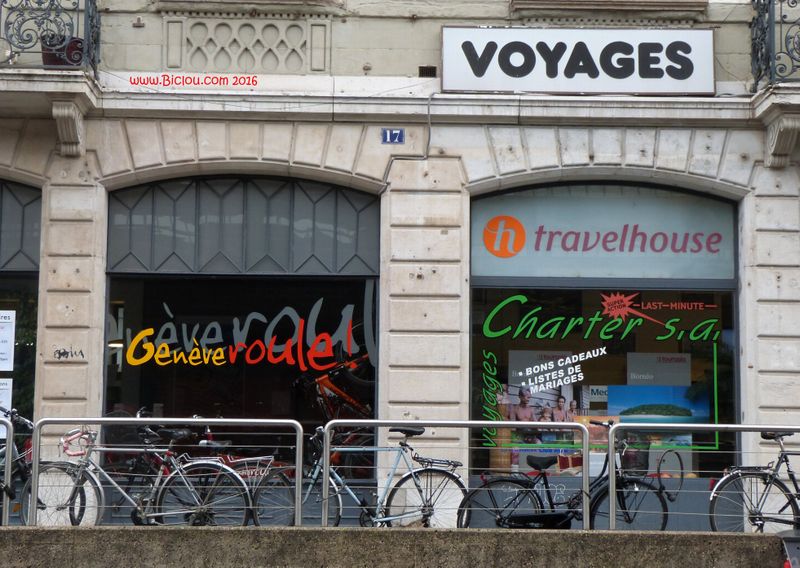 Genève Roule derrière la gare de Cornavin en 2016
