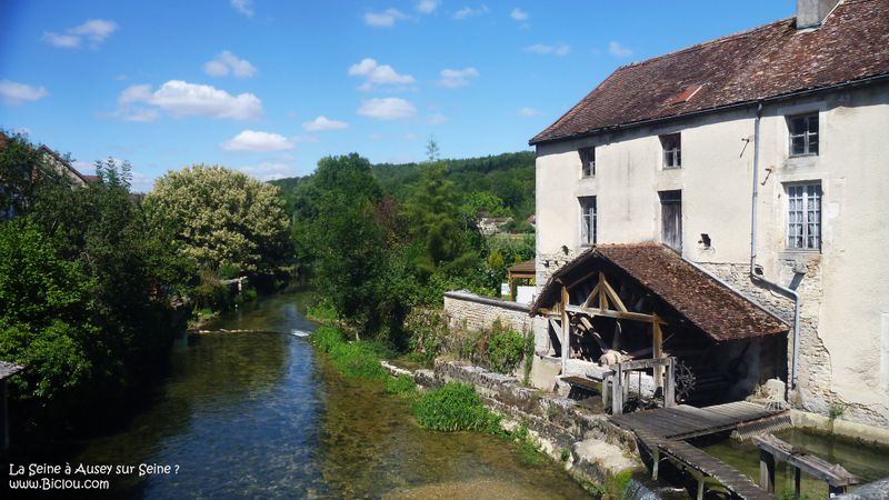 La Seine à Ausey : ancien moulin