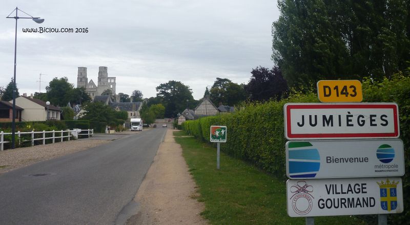 Vue sur l'abbaye de Jumièges en 2016