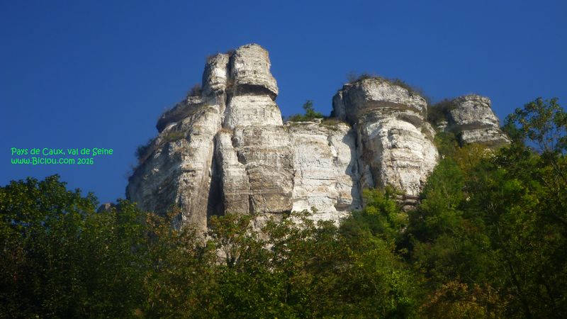 Rochers de craie en pays de Caux val de seine