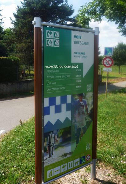 La Voie Bressane : Véloroute de la Bresse en 2016