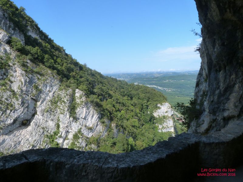 Les Gorges du Nan, route de Cognin à Malleval en Vercors en 2016