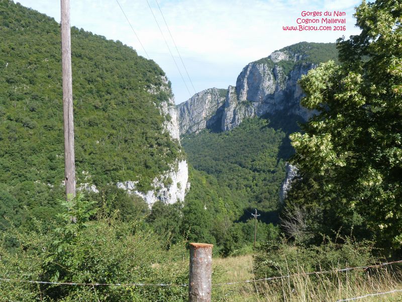 Sortie des Gorges du Nan, en route Vers Malleval en Vercors en 2016
