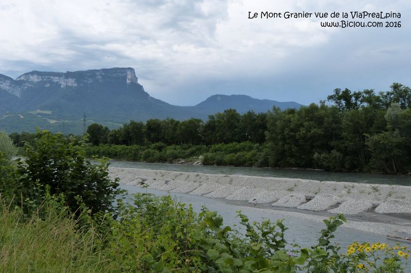Le Mont Granier, vu de la ViaPreAlpina en 2016