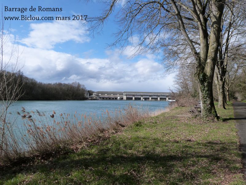 Barrage de Romans sur Isère en 2017