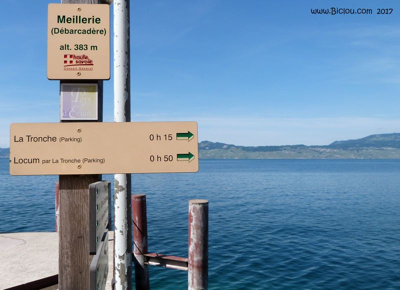 Meillerie ; il Y	aurait possibilité d'éviter la grand' route ? pas vu..